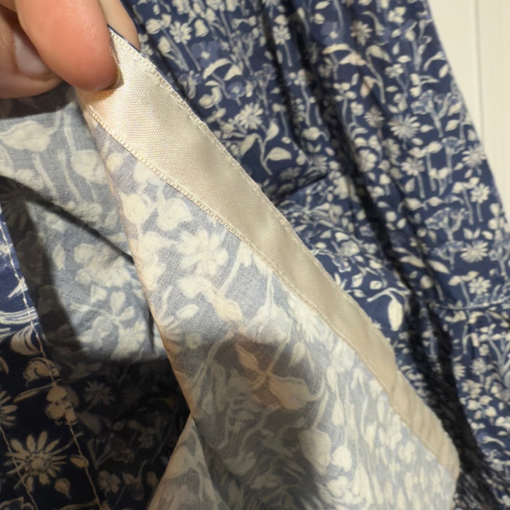 Mi Golondrina "Lila Azul" Floral Embroidered Dress‎ – Blue – Size M - Picture 6 of 10